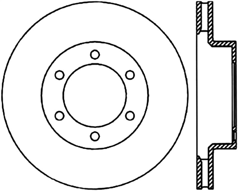 Stoptech 126.44127CSR Front Right Cryo Slotted Sport Brake Rotor 03-09 Toyota 4Runner