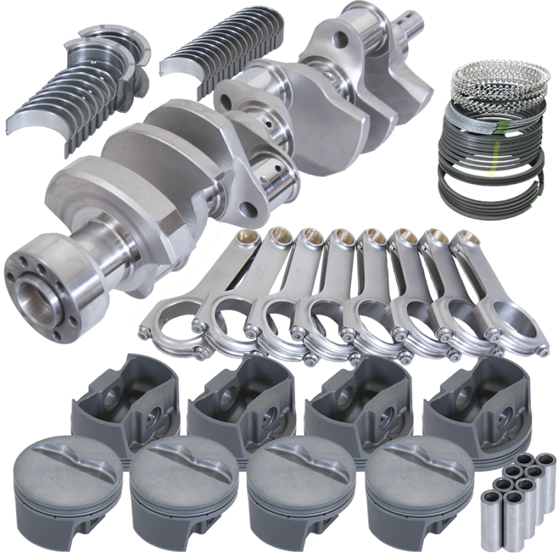 Eagle B12108030 fits Chevy 350 1Pc 3.750in Crank 5.700in H-Beam -5cc Flat Top 4.030in Pistons Balanced Assembly