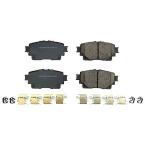 PowerStop 17 fits Toyota Highlander Rear Z17 Evo Ceramic Brake Pads w/Hardware