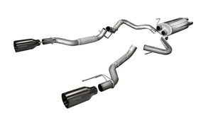 CORSA Performance 14397GNM Corsa 2017-2020 fits Ford F-150 Raptor 3.5L Sport Cat-Back Dual Rear Exit w/ 5in Gunmetal Tip