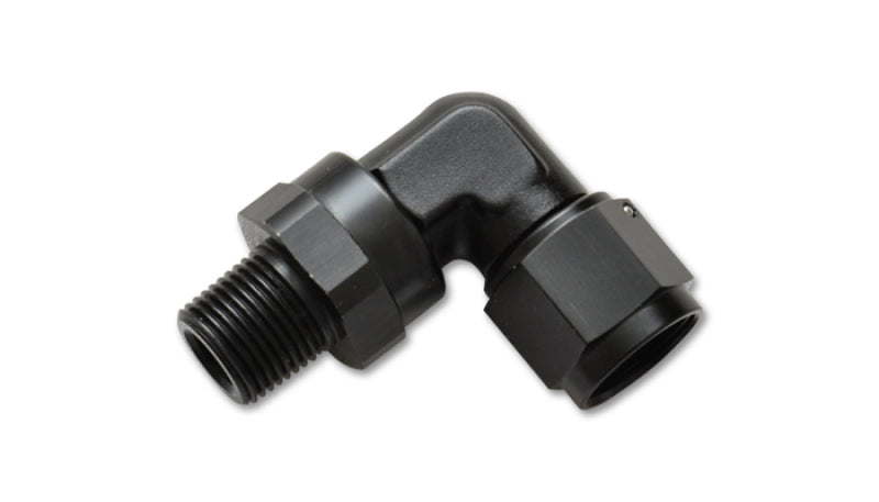 Vibrant 11381 -4AN to 1/8in NPT Female Swivel 90 Degree Adapter Fitting