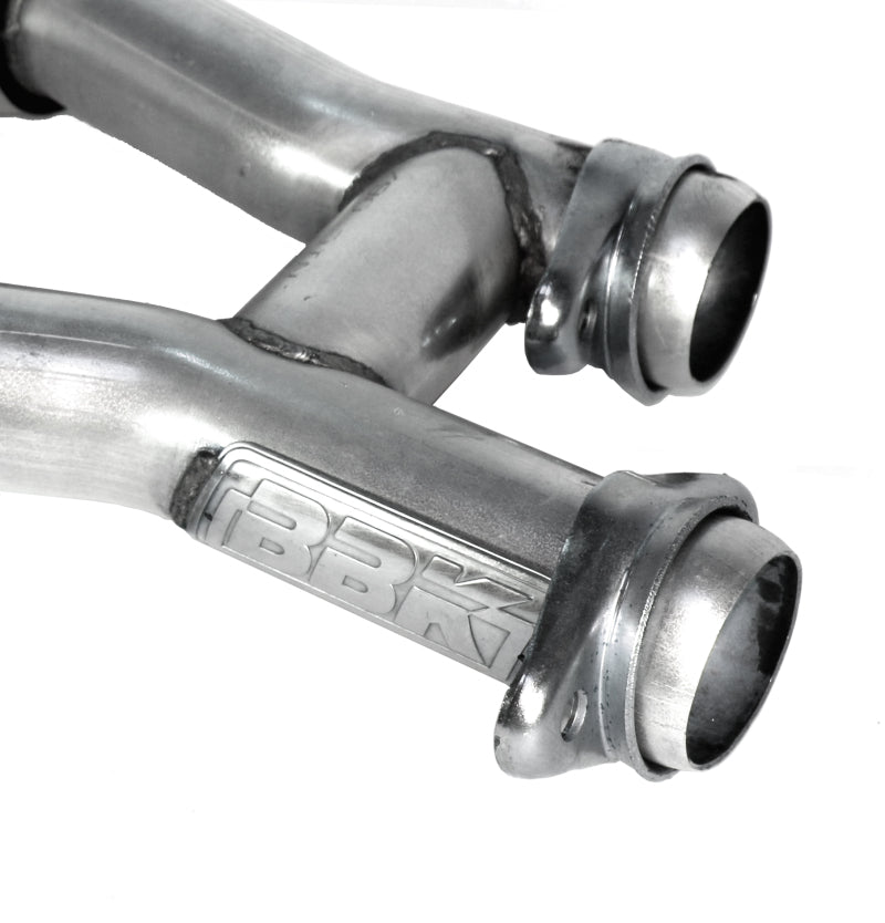 BBK  1509 Mustang 5.0 Short Mid H Pipe With Catalytic Converters 2-1/2 For  Long