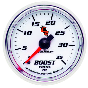 AutoMeter 7104 Autometer C2 52mm 0-35 PSI Mechanical Boost Gauge