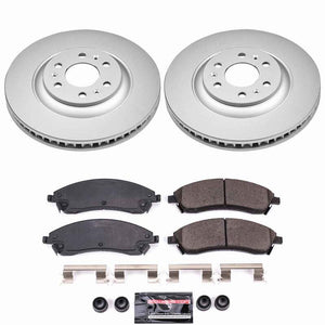 Power Stop 04-09 Cadillac SRX Front Z23 Coated Brake Kit