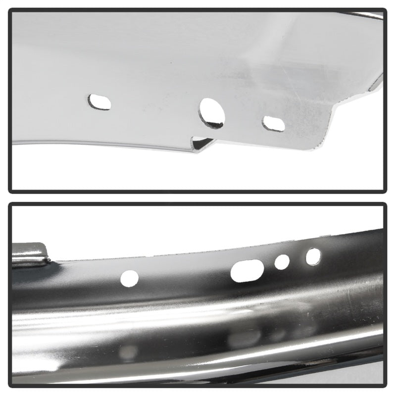 Spyder 9948473 fits Ford 09-14 F150 w/o Fog Light Hole Front Bumper - Chrome (O