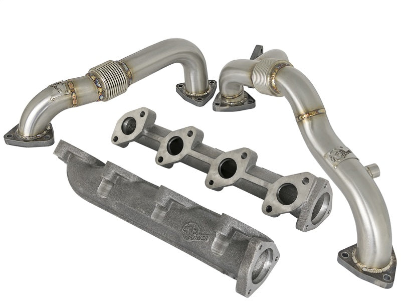 AFE 48-33016-PK d Steel Power Package Up-Pipes / Manifold 08-10 fits Ford Diese