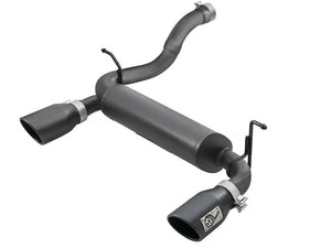 AFE 49-48067-B Series 2.5in 409 SS Axle-Back Exhaust w/ Black Tips 2018+ fits J