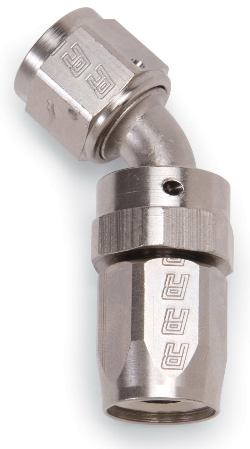 Russell 613101 Performance -8 AN Endura 45 Degree Full Flow Swivel Hose End