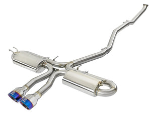 AFE 49-36621-L  3in 304 SS Cat-Back Exhaust System w/ Blue Tips 2017+ fits Hond
