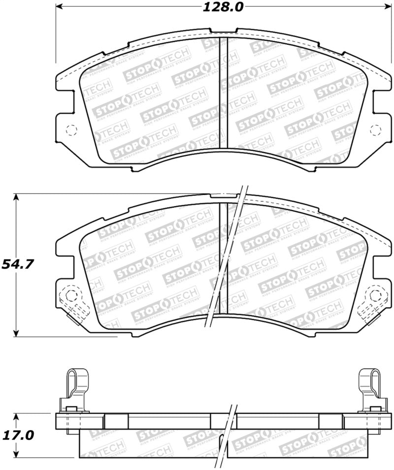 Stoptech 308.047 Street Brake Pads