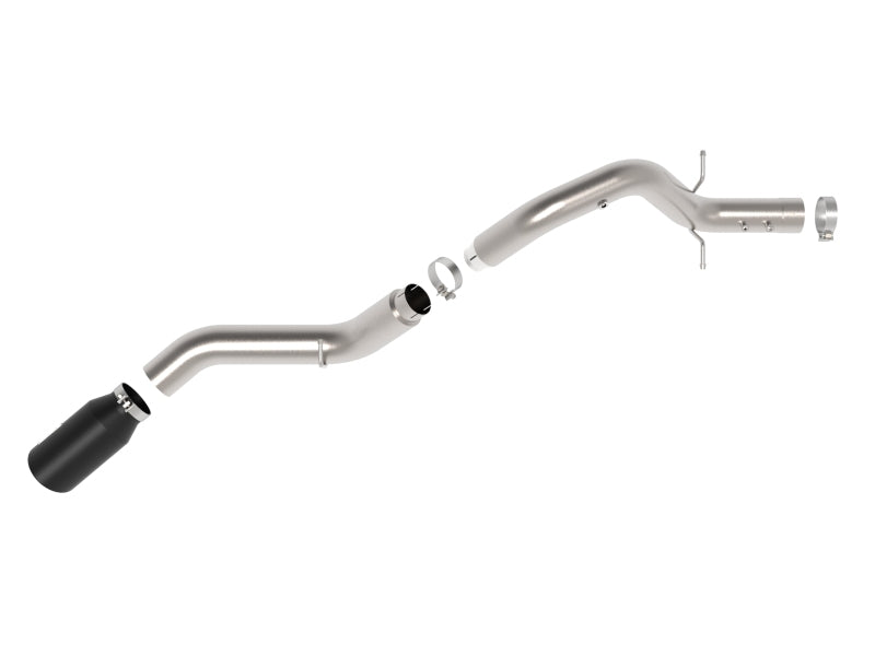AFE 49-44147-B Bore-HD 5in 409SS DPF-Back Exhaust System w/Blk Tip 24-25 fits G