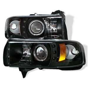 Spyder 5010063 fits Dodge 94-01 Ram 1500 94-02 Projector Headlights CCFL Halo L