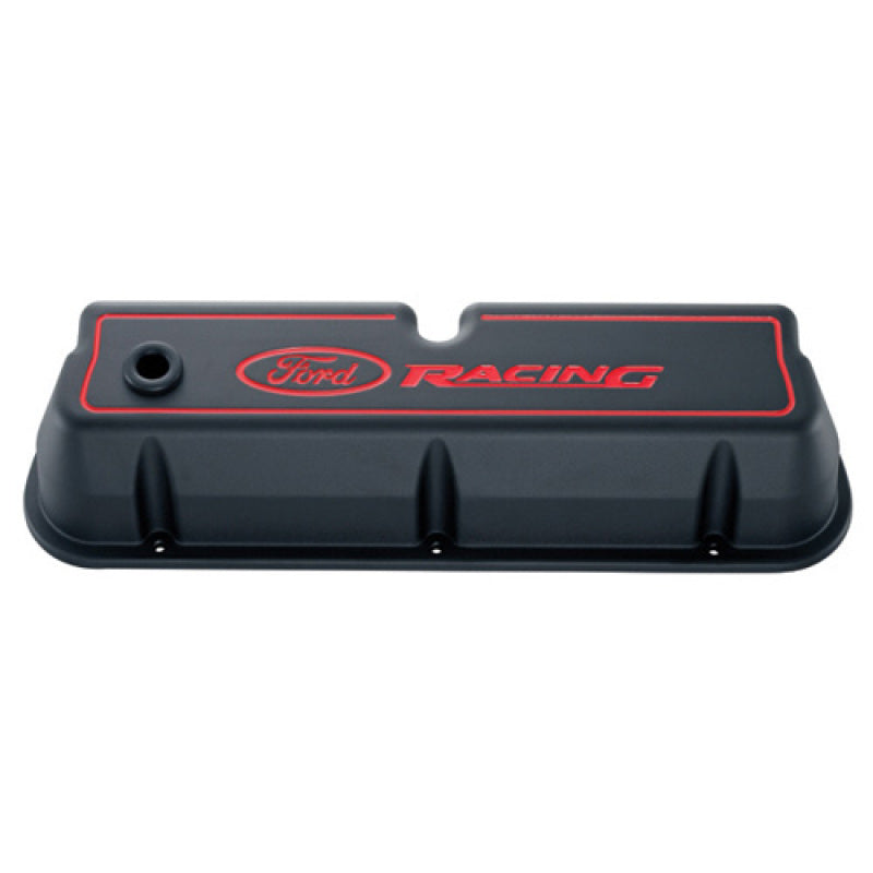 fits Ford 302-003 Racing Logo Die-Cast Black Valve Covers