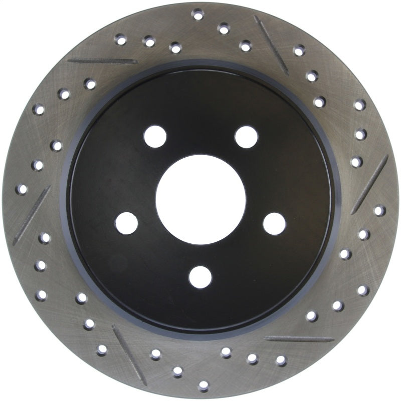 Stoptech 127.63054L 03-09 fits Chrysler PT Cruiser Tur / 03-05 Dodge Neon SRT-4 Rear Left Slotted & Drilled Rotor