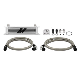 Mishimoto MMOC-U Universal 10 Row Oil Cooler Kit (Metal Braided Lines)