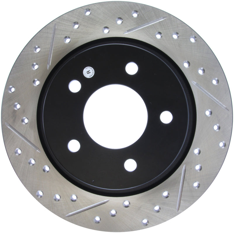 Stoptech 127.45067R 04-10 Mazda3 Slotted & Drilled Right Rear Rotor