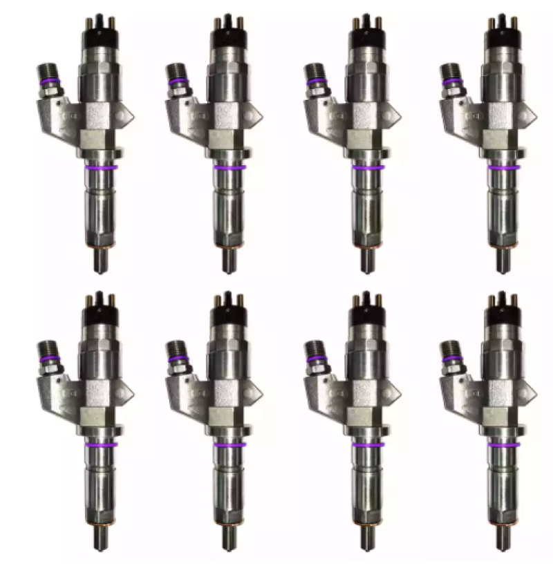 Exergy E01 10102 fits Chevrolet 01-04 Duramax 6.6L LB7 Reman Sportsman Injector - Set of 8