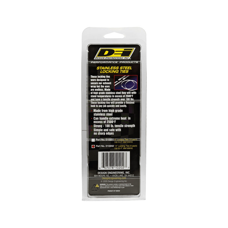 DEI  10202 Stainless Steel Locking Tie 14in - 5 per pack