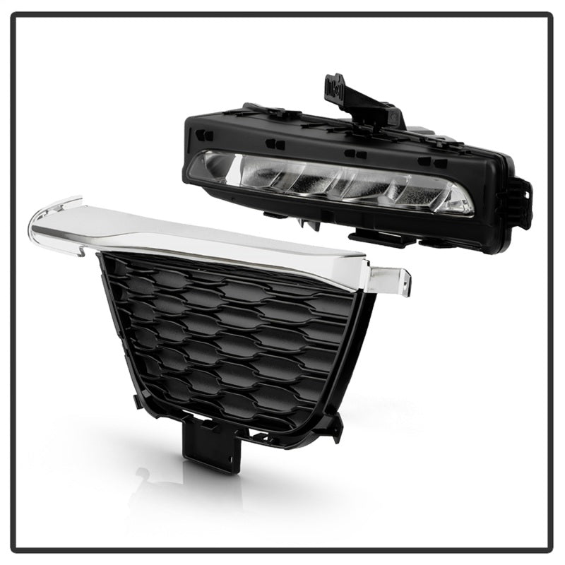 SPYDER 9054211 22-24 fits Jeep Grand Cherokee (2-Row) OEM LED Fog Lights w/Switch - Clear (FL-JGC22-LED-C)