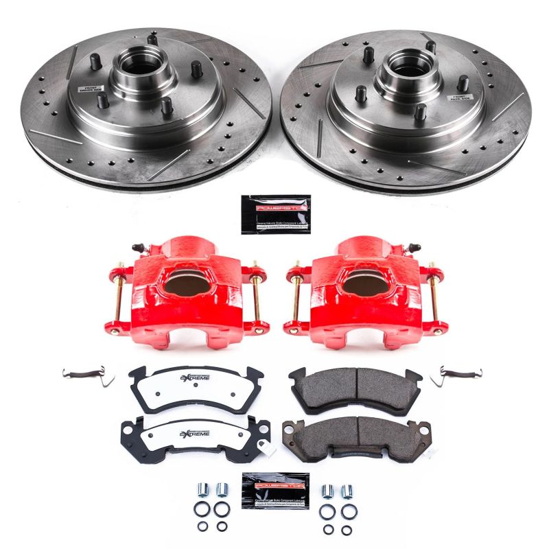 PowerStop KC2937-26 94-96 fits Chevrolet Impala Front Z26 Street Kit w/Cals