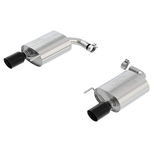 fits Ford Racing M-5230-M4EBA 15-23 Mustang 2.3L Ecoboost Extreme Muffler Kit - Blk Chrome Tips
