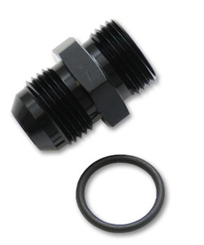 Vibrant 16818 ale Flare to -4 ORB Male Straight Adapter w/O-Ring - Anodized Bla