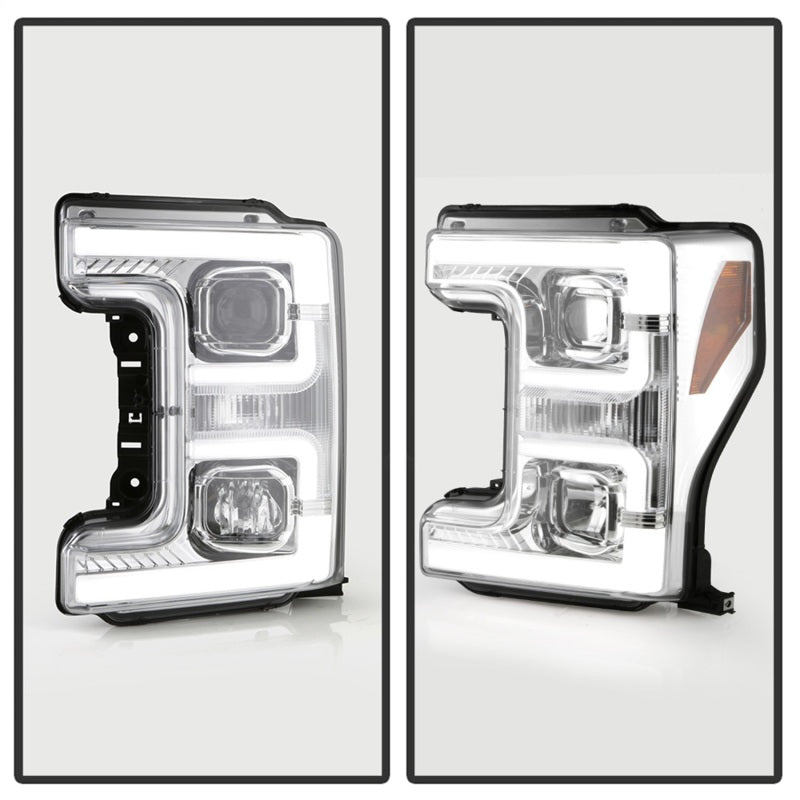 Spyder 5087843 fits Ford 17-18 F250/F350/F450 Halogen Model Only -White Light B