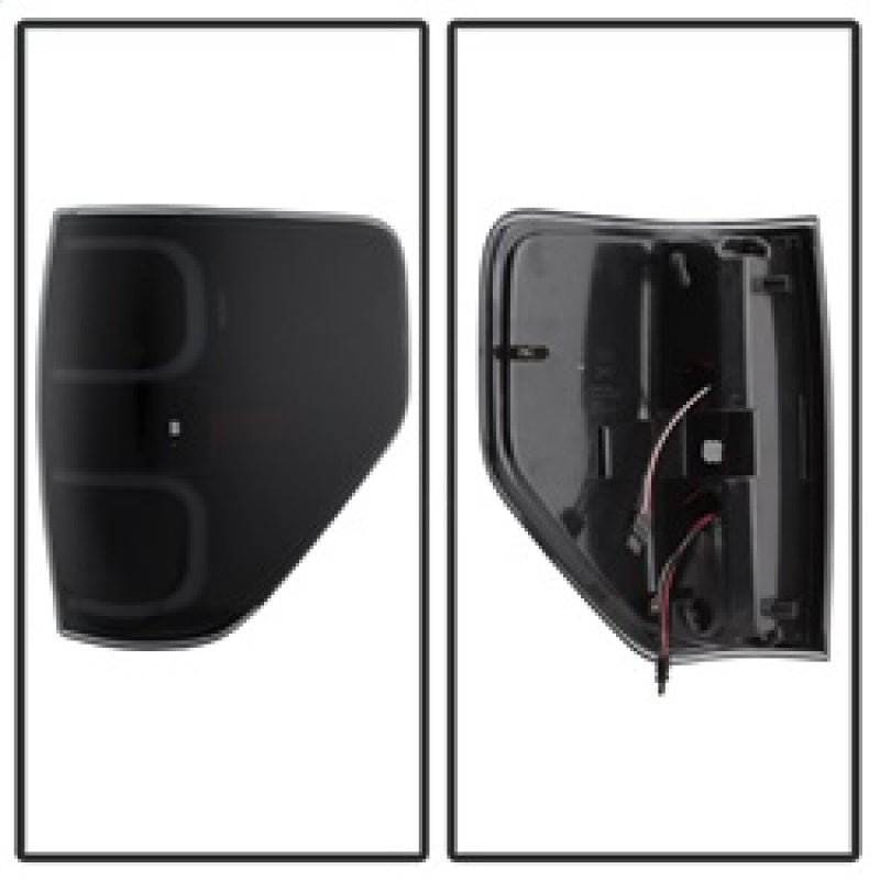 xTune 9038495 fits Ford F150 09-14 LED Tail Lights - Black ALT-ON-FF15009-LBLED