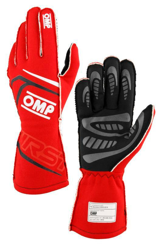 OMP IB0-0776-B01-248-M FIRST GLOVES FIA 8856-2018 MY2025 NAVY BLUE / TIFFANY SZ M