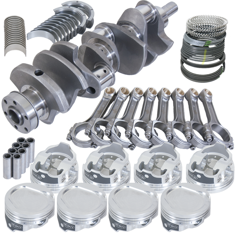 Eagle 16803040 fits Ford 351C 3.850in Crank 6.000in I-Beam Rods -20cc 4.040in Pistons Rotating Assembly