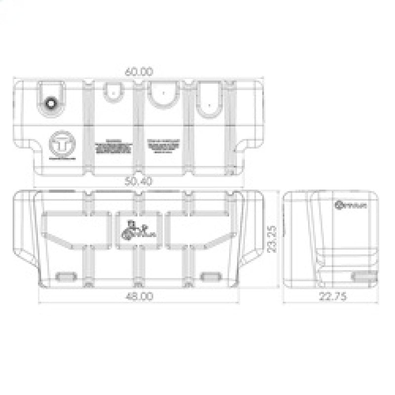 fits Titan Fuel Tanks 5015100 Universal 100 Gallon In-Bed Transfer Tank