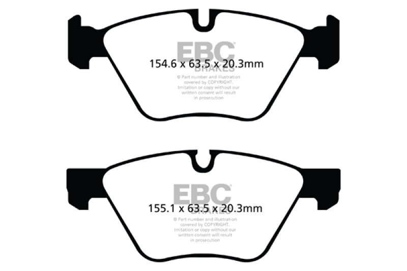 EBC DP21493 09+ fits BMW Z4 3.0 (E89) Greenstuff Front Brake Pads