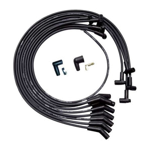 Moroso 51030 fits SBC Under Header Unsleeved Ultra Spark Plug Wire Set - Black