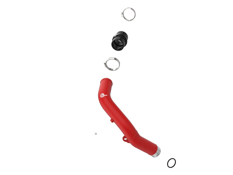 AFE 46-20668-R unner 2-1/2 IN Aluminum Hot Charge Pipe Red 22-23 fits Subaru WR
