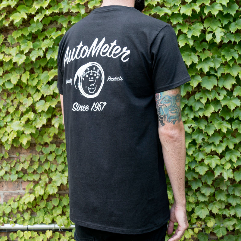 AutoMeter 0423L Vintage T-Shirt Black Large