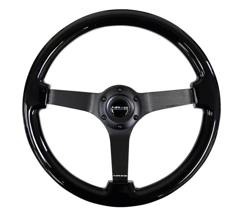 NRG RST-036BR-BK RST-036BR-BK Reinforced Steering Wheel Classic Wood Grain