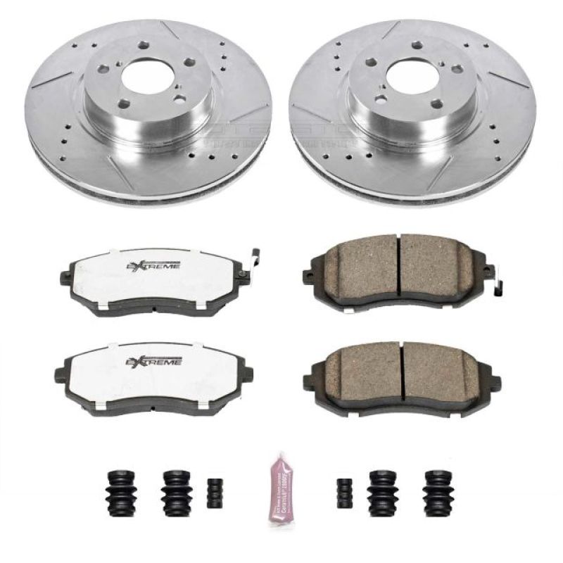 PowerStop K1124-26 05-06 fits Saab 9-2X Front Z26 Street Warrior Brake Kit