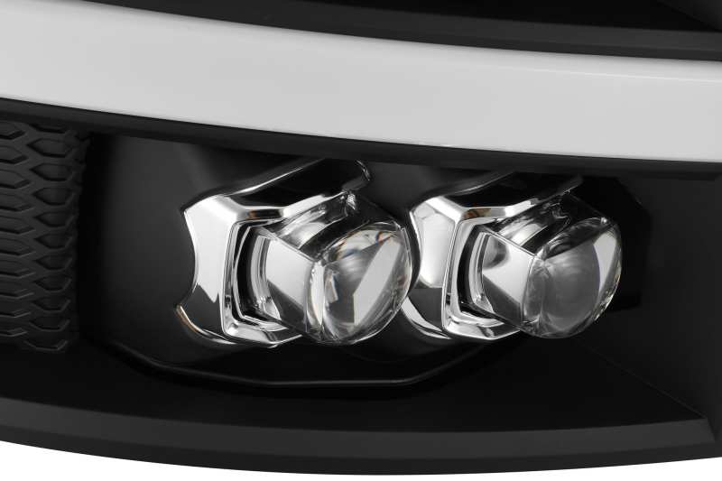 AlphaRex 880208 fits Chevy 07-13 1500HD(NewBody) NOVA LED Proj Headlight Plank Sty Glos Blk w/Activ Lite/Seq Sig