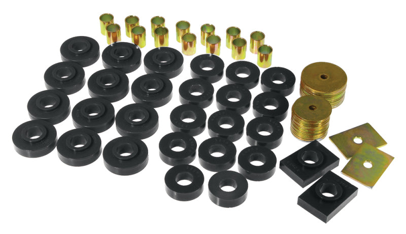 Prothane 7-129-BL fits Chevy 55-57 Full Sedan Body Mount - Black