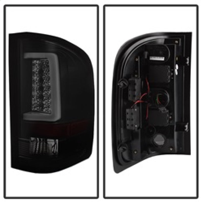 Spyder 5084095 fits Silverado (Will Not Work w/2010 921 Bulb)V3 Tail Lights Blk