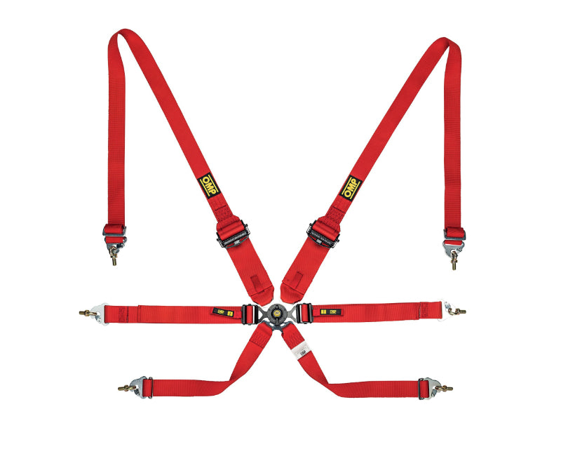 OMP DA0-0205-A02-061 Safety Harness One 2In Endurance Red Pull Down - (Fia 8853-2016)