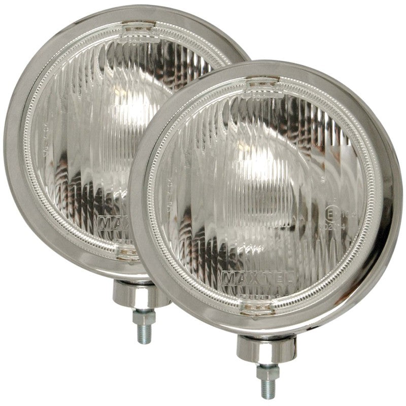 ANZO 821004 Off Road Halogen Light Universal H3 8in Round Slimline Off Road Light Chrome