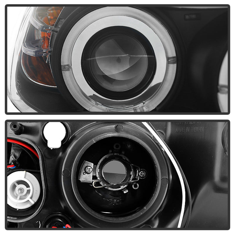Spyder 5009005 fits BMW 06-08 E90 3-Series Projector LED Halo Amber Reflctr Rpl