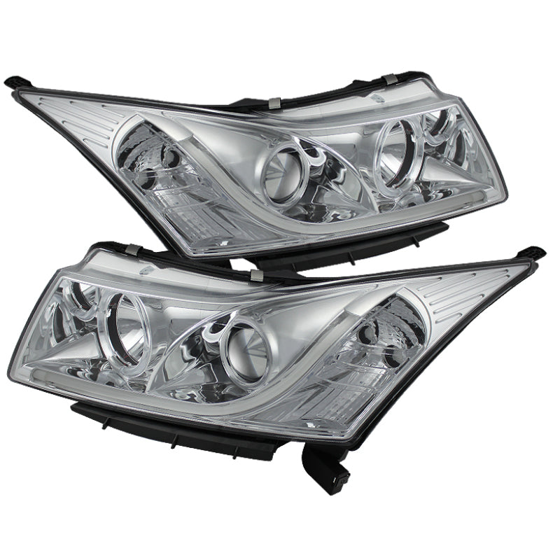 Spyder 5074171 fits Chevy 11-14 Cruze Projector Headlights Light Tube DRL Chrm