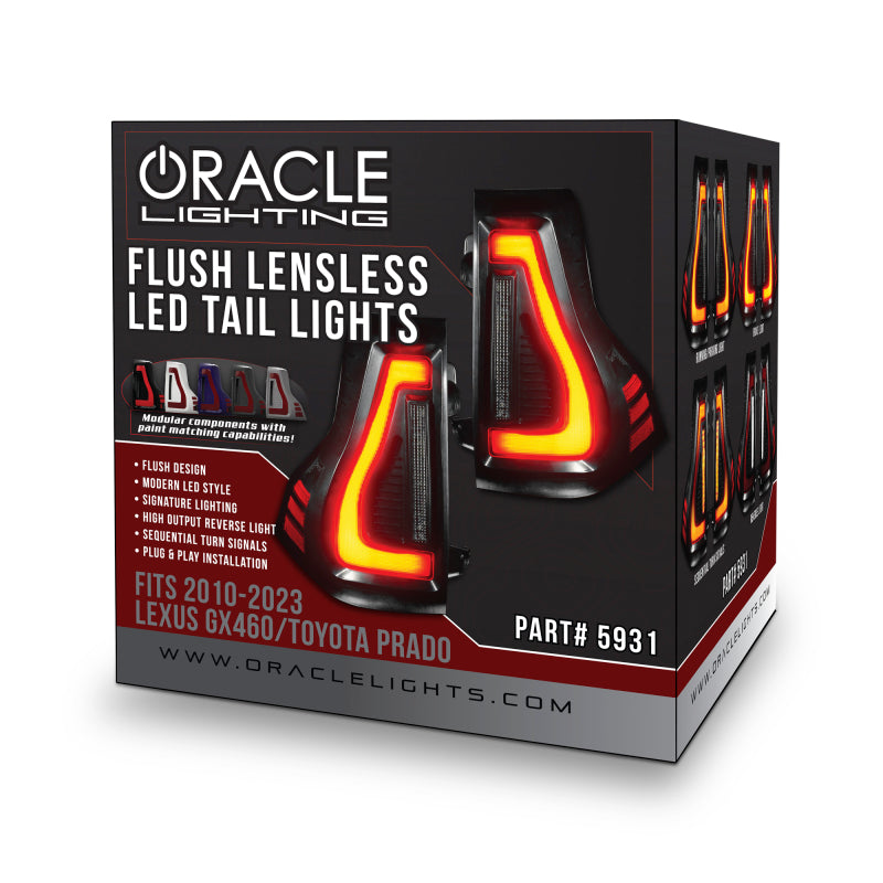 ORACLE Lighting 5931-504 Oracle 10-23 fits Lexus GX460 and Toyota Prado Flush Lensless LED Tail Lights