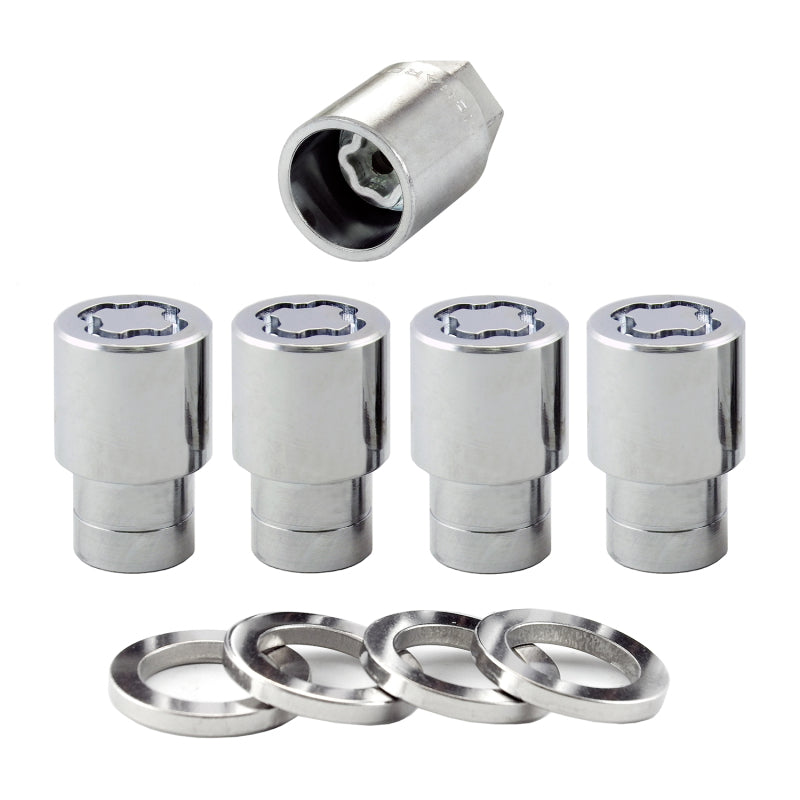 McGard 21153 Wheel Lock Nut Set - 4pk. (Reg. Shank Seat) M12X1.25 / 13/16 Hex / 1.38in. Length - Chrome