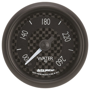 AutoMeter 8055 GT Series 52mm Full Sweep 100-260 Deg Water Temperature Gauge