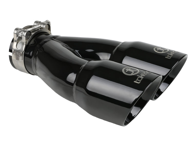 AFE 49T25364-B10  2.5in 304 Stainless Steel Clamp-on Exhaust Tip 2.5in Inlet 3i