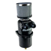 Moroso 85415 Dual Inlet -10AN Billet Breather Tank Catch Can - Black