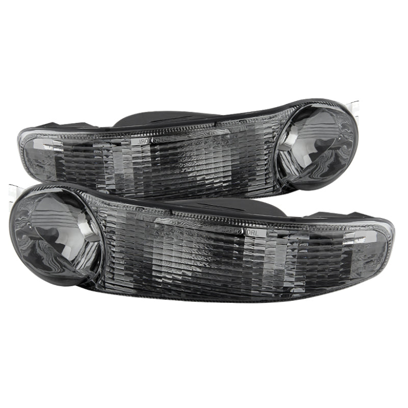 Xtune 9027093 fits GMC 00-06 Sierra Denali Bumper Lights Smoke CBL-GD00-SM
